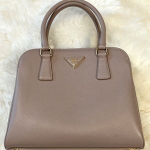 SOLD Prada Saffiano Lux Pyramid Top Handle Bag